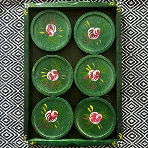 Scandinavian Coasters and Tray